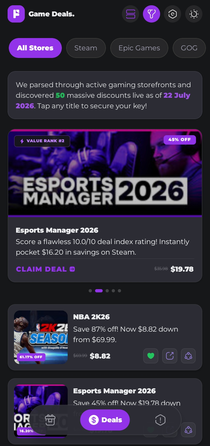 Track Game Deals